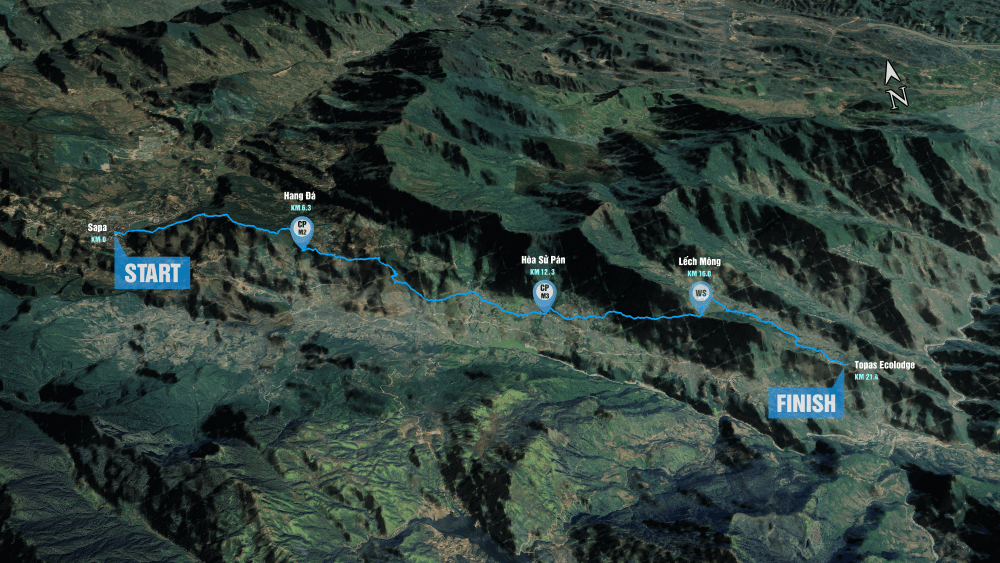 Map chạy 21K
