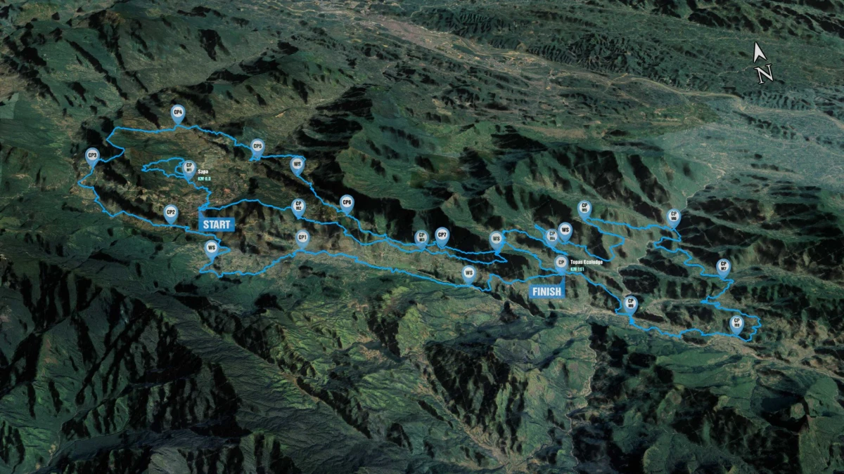 Bản đồ chạy 100M