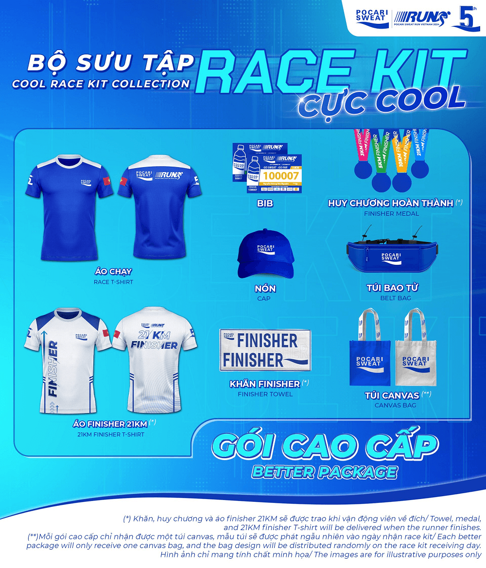 Racekit - Pocari Sweat Run Việt Nam 2024 - Run To Heart