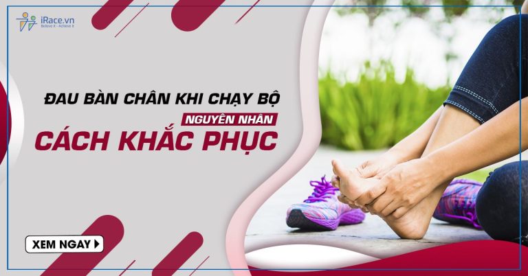 dau chan khi chay bo