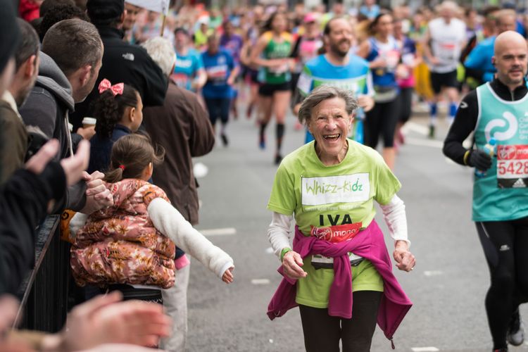 marathon old women