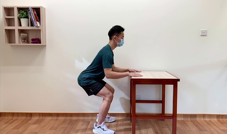 Half Squats with table