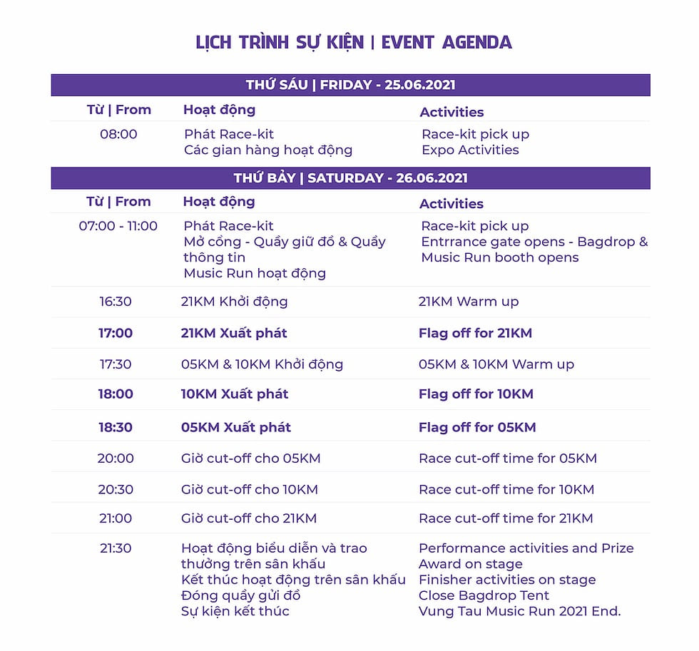 lich trinh vung tuan music run