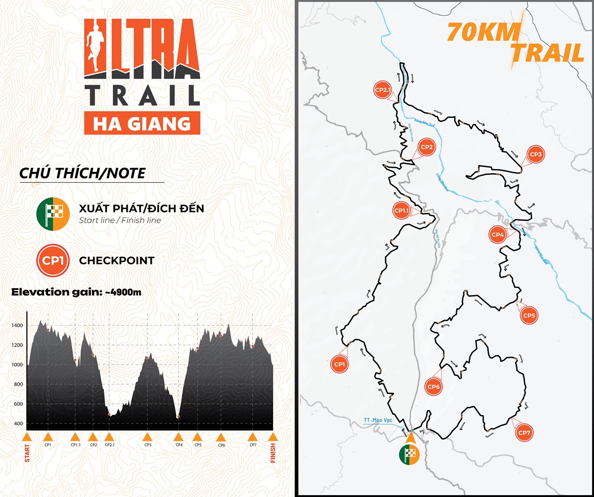 ban do duong chay 70k Discovery Marathon 2024