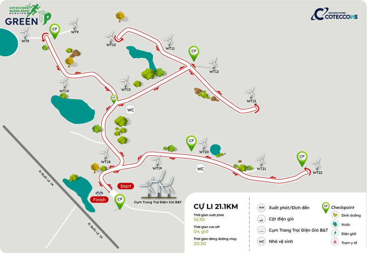 coteccons quảng bình marathon 21km