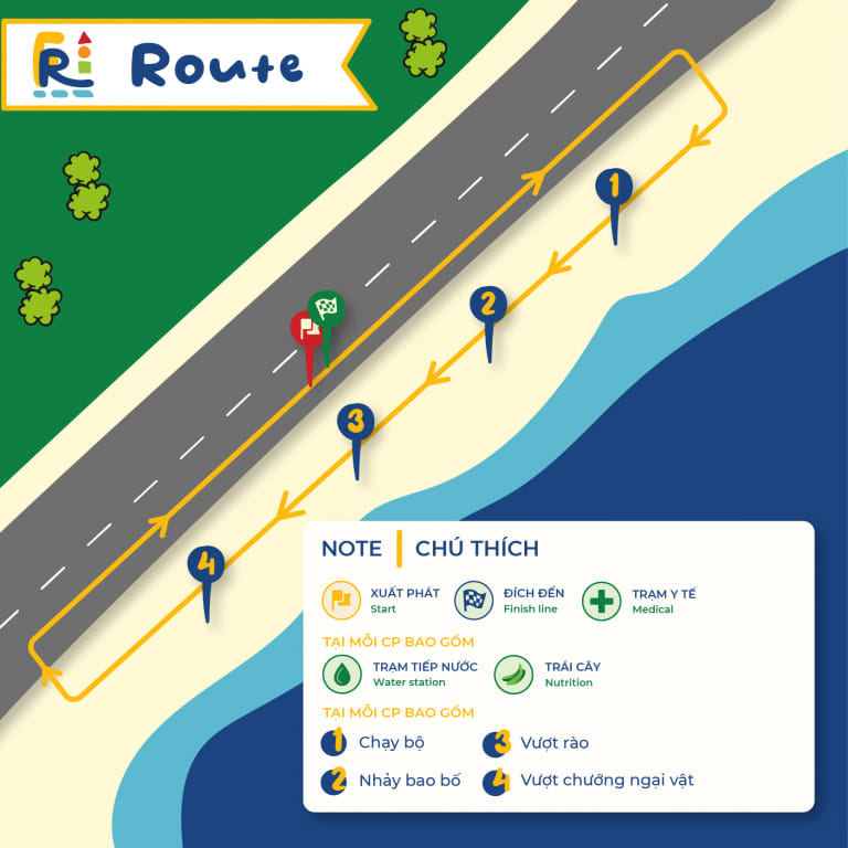 ban do duong chay family run