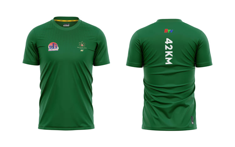 racekit binh duong new city international marathon xanh la