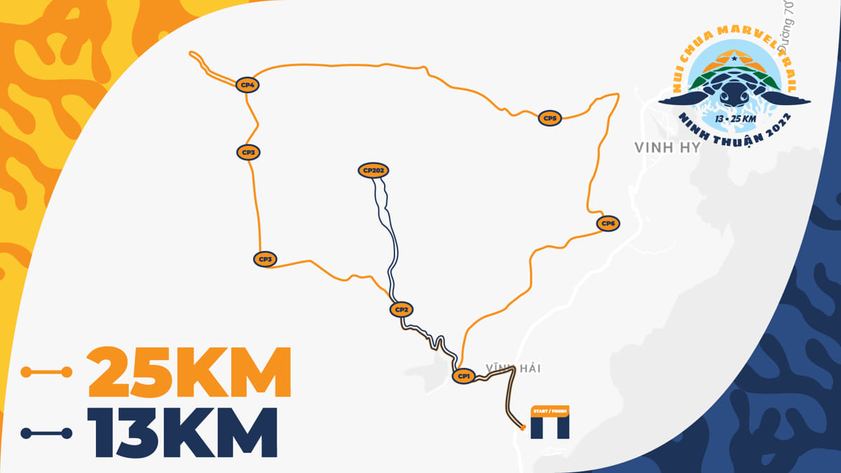 ban do Nui Chua Marvel Trail - Ninh Thuan 2022