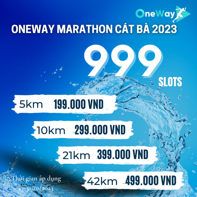 gia ve OneWay Marathon cat ba