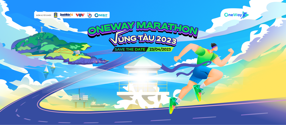 Sự kiện chạy bộ OneWay Marathon Vũng Tàu (16/04/2023)