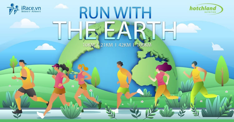 race banner run with the earth - Các giáo án luyện tập cho cuộc đua 10K chỉ trong 4 tuần