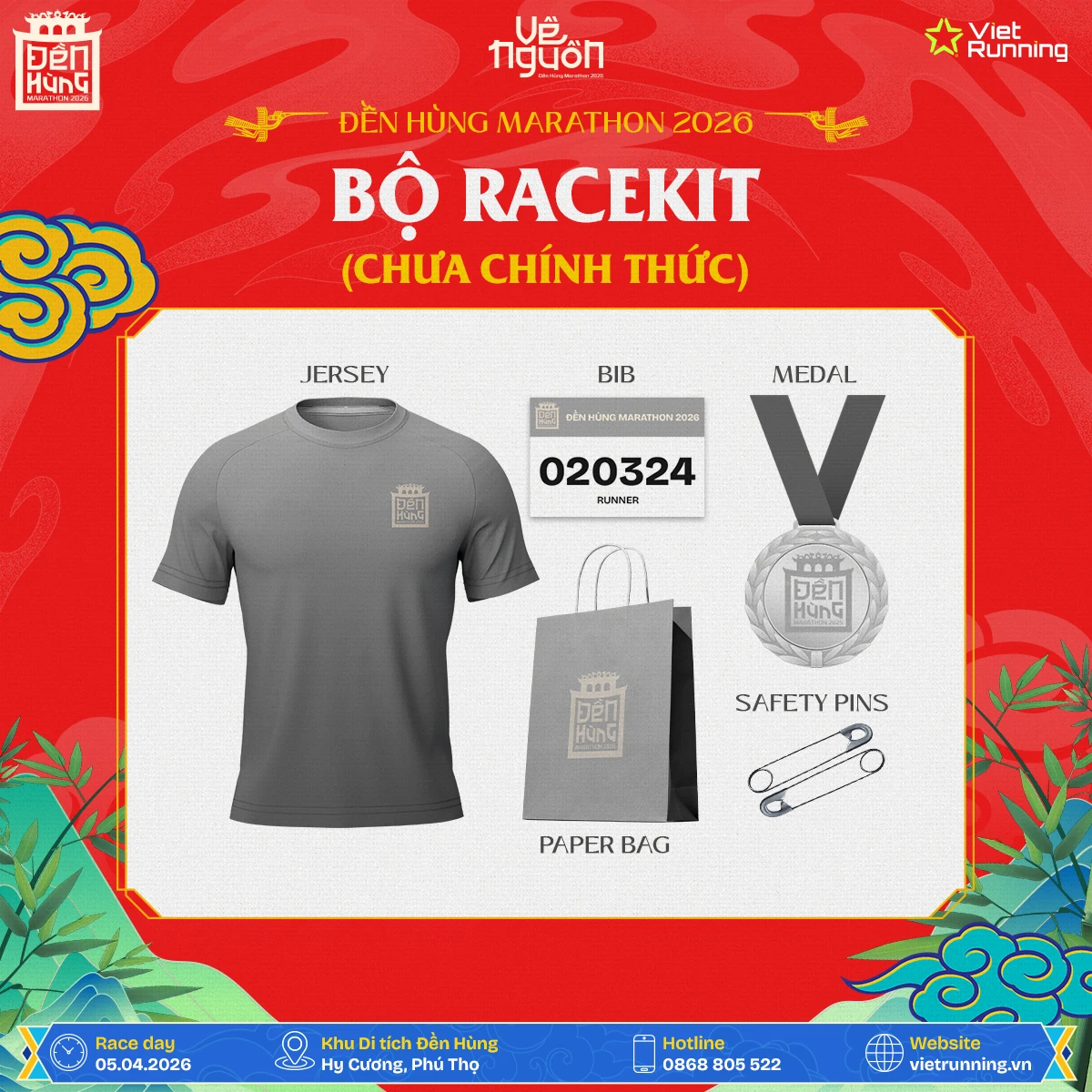Racekit Đền Hùng Marathon 2026