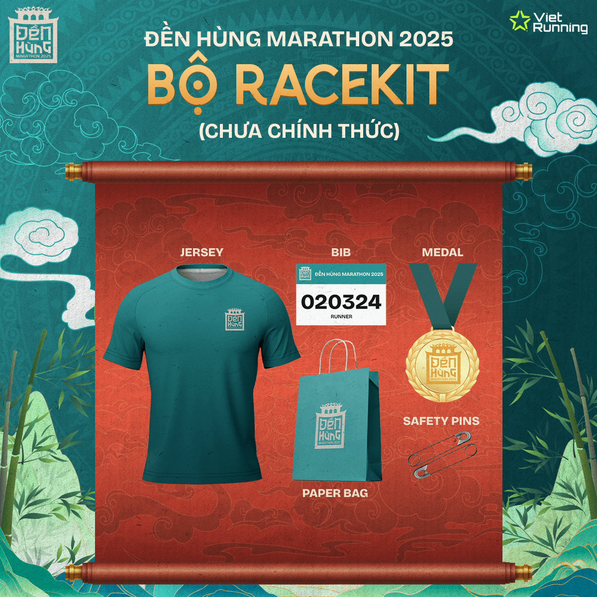 Thông tin Racekit Đền Hùng Marathon 2025