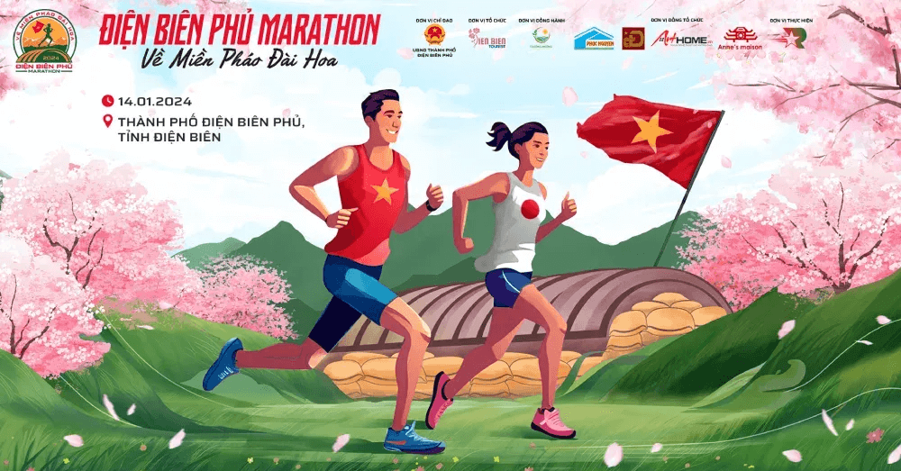 Giải chạy Điện Biên Phủ Marathon 2024 - Về Miền Pháo Đài Hoa