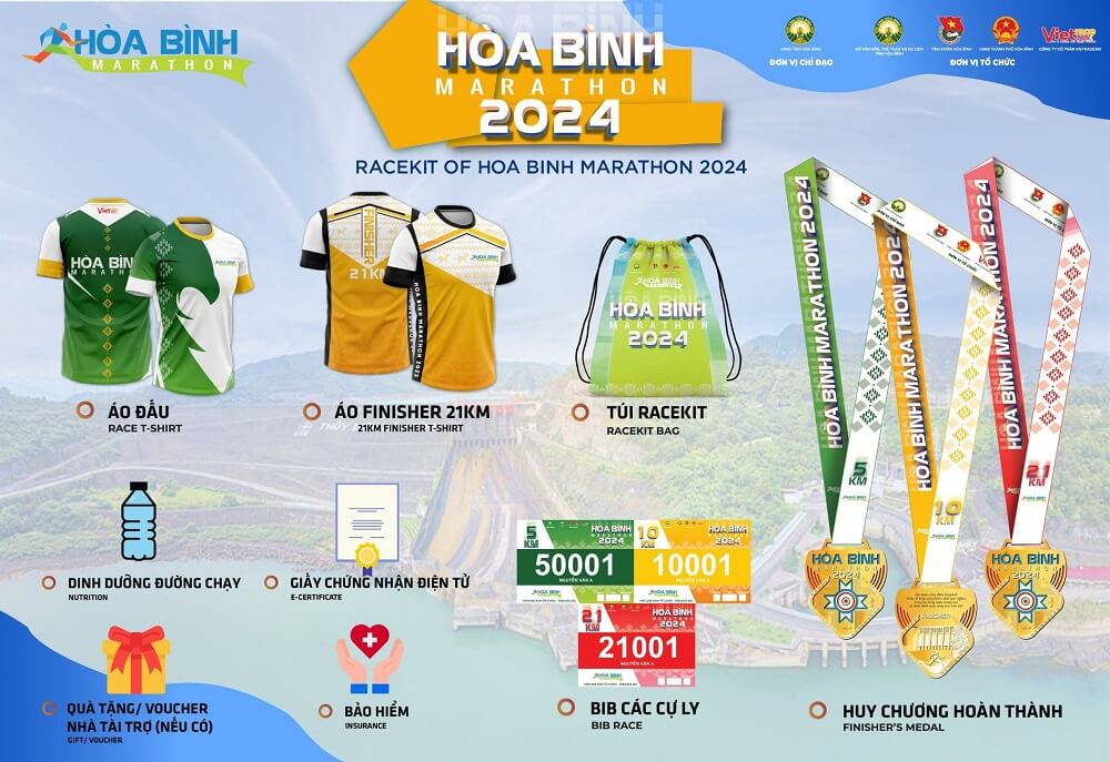 Racekit Giải chạy Hòa Bình Marathon 2024