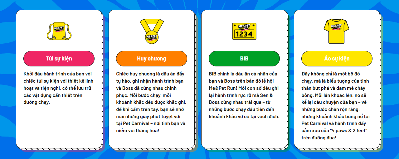 Bảng giá vé Giải chạy Me&Pet Run 2025