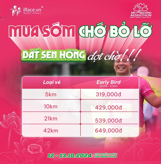 Đất Sen Hồng Marathon Đồng Tháp 2024