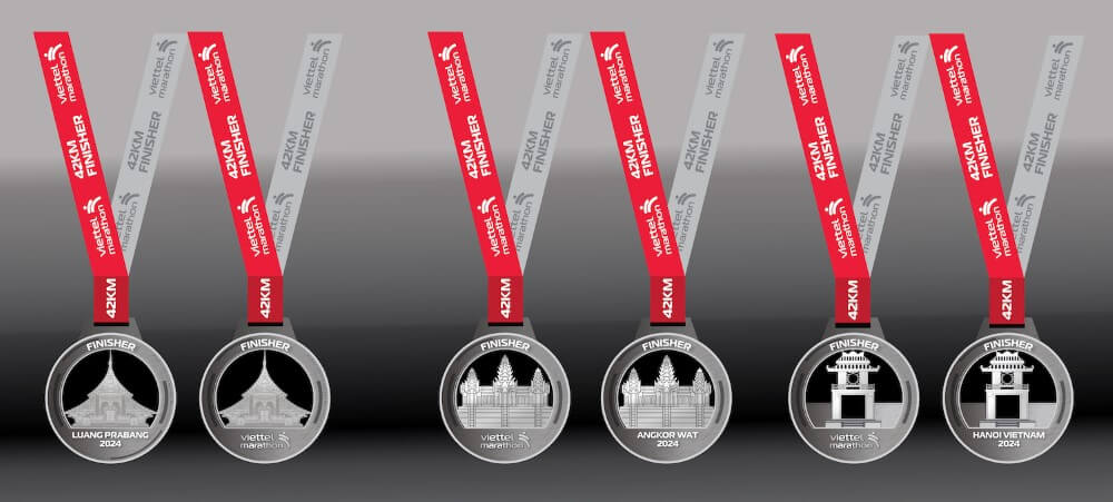 Huy chương Viettel Marathon Hanoi Vietnam 2024