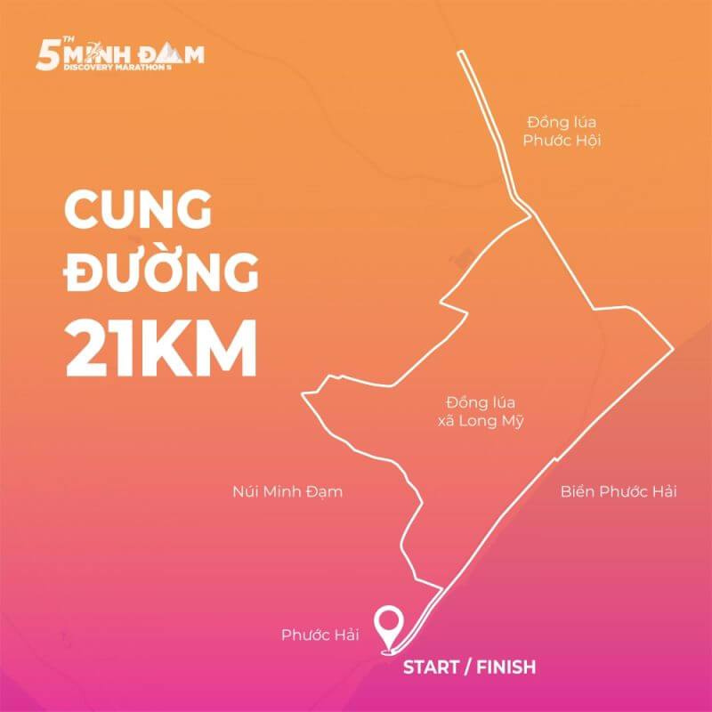 Bản đồ đường chạy 21K