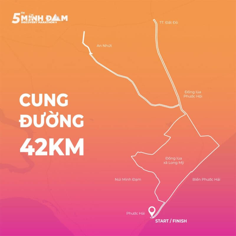 Bản đồ đường chạy 42K