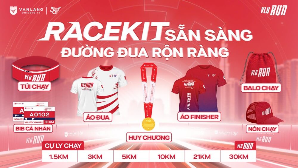 Thông tin racekit VLU Run - Văn Lang Hào Khí Vươn Xa