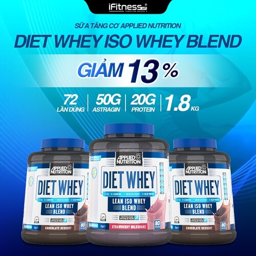 Sữa Tăng Cơ Applied Nutrition Diet Whey ISO WHEY BLEND 1.8kg