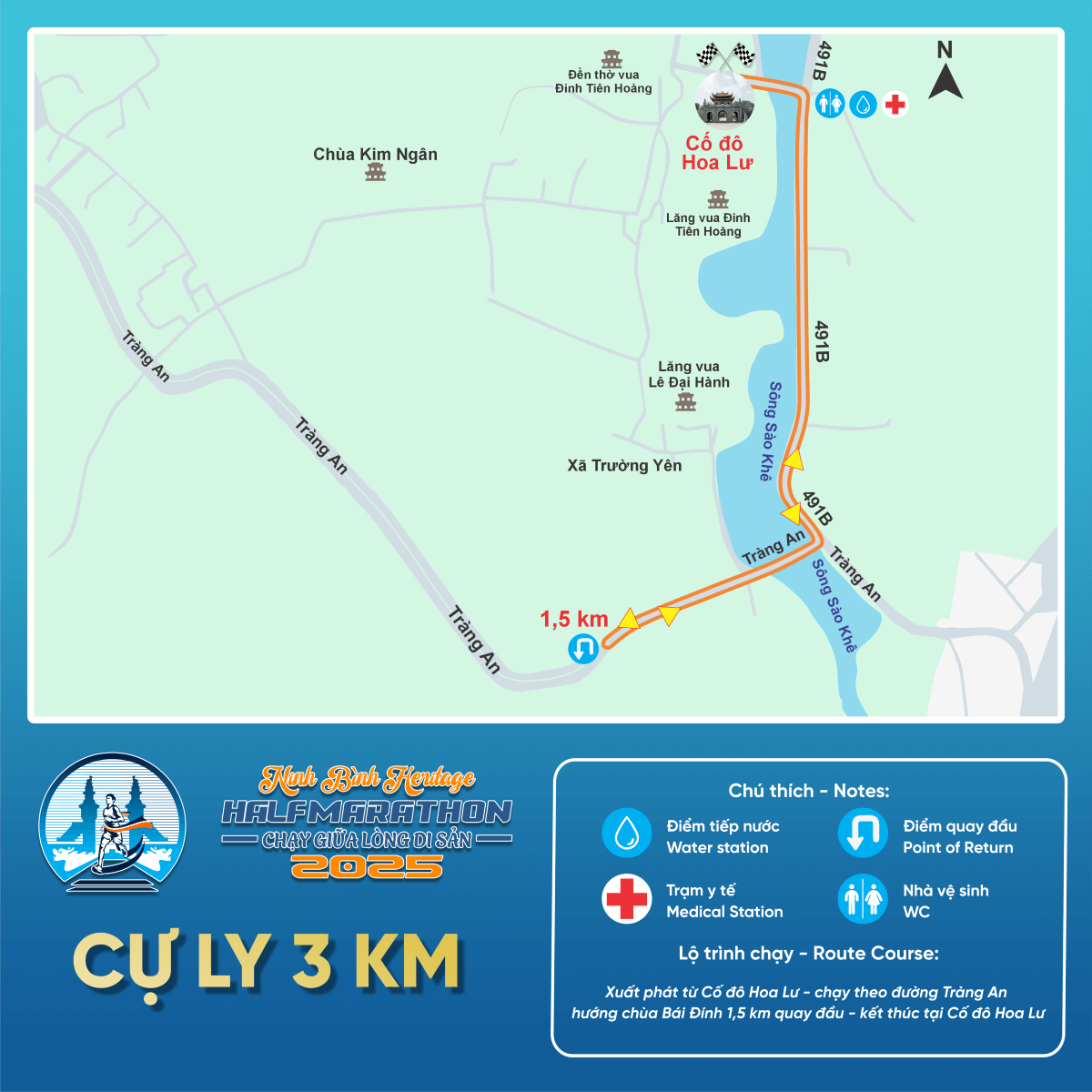 Bản đồ đường chạy 3k