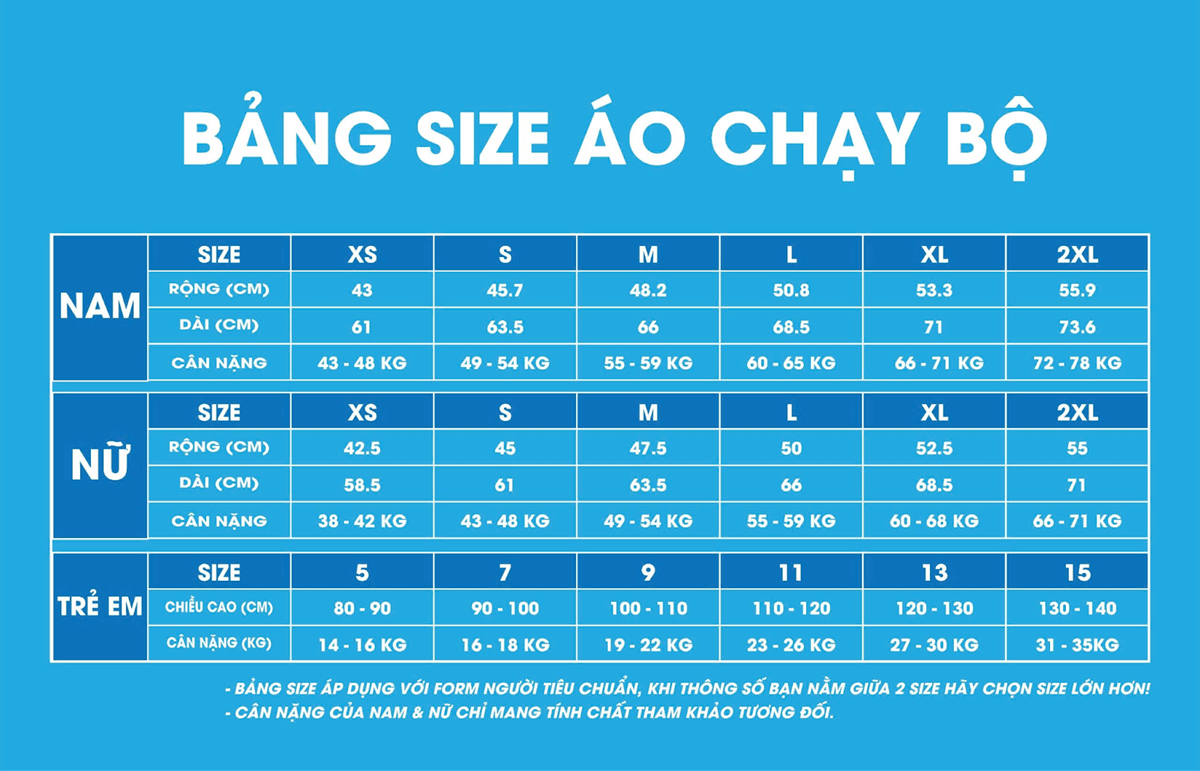 Size áo Ninh Bình Heritage Half Marathon 2025