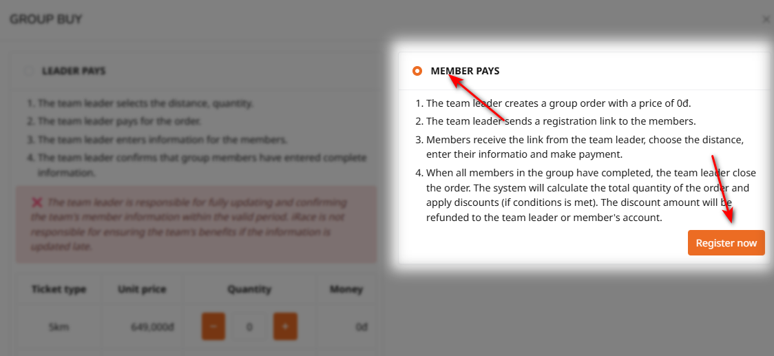 Group Registration Guide (Members Pay Individually)