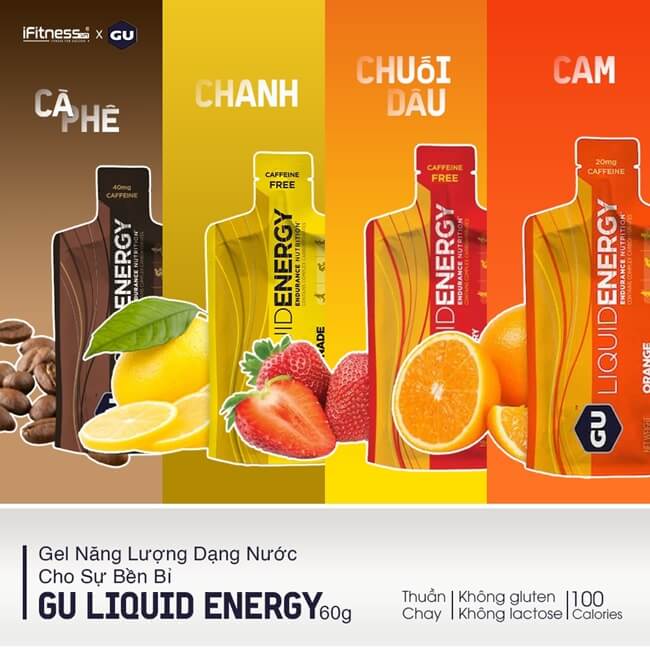  Gel Năng Lượng Dạng Nước Cho Sự Bền Bỉ GU Liquid Energy 60g 