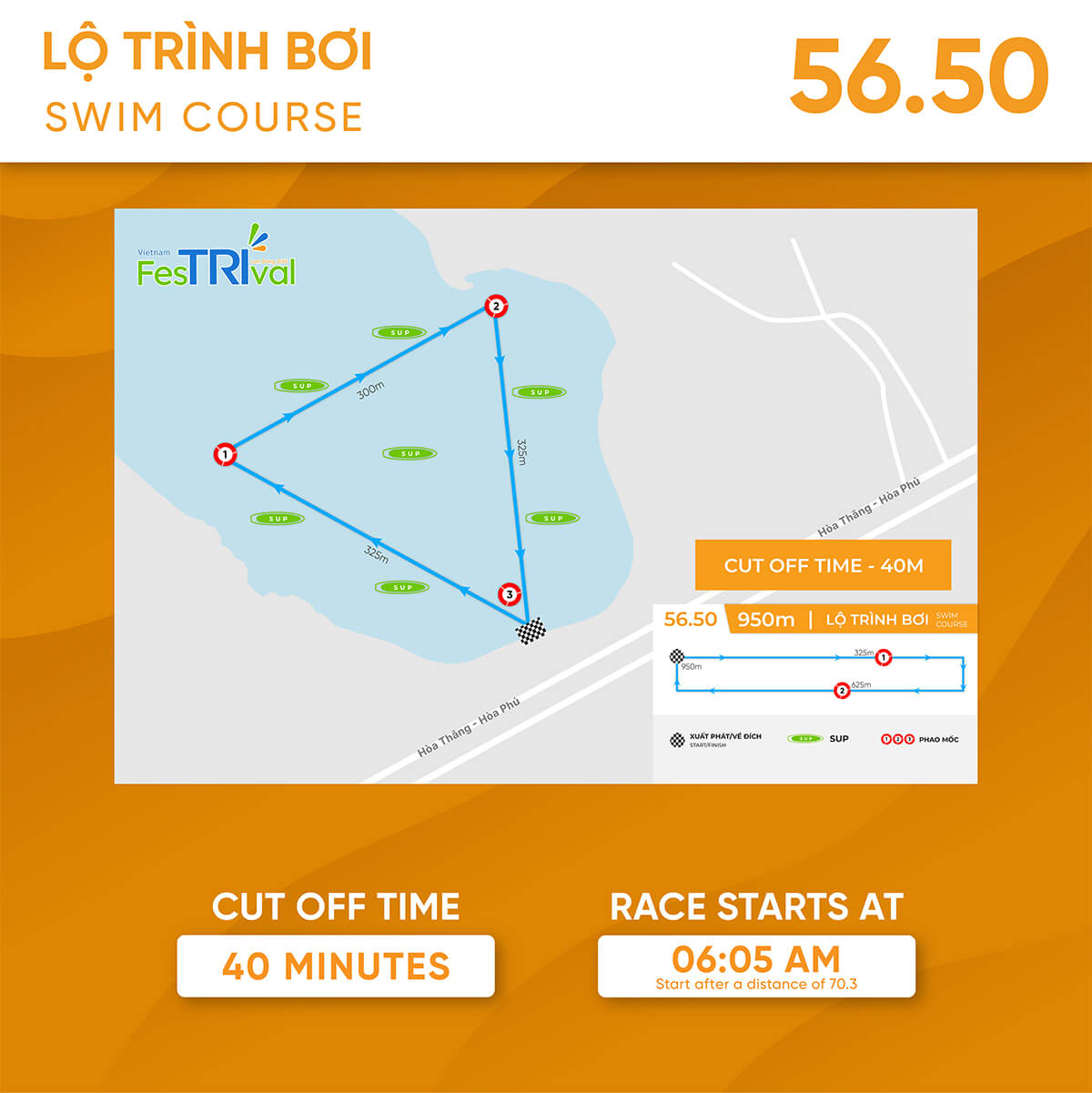 Lộ trình bơi 56.5