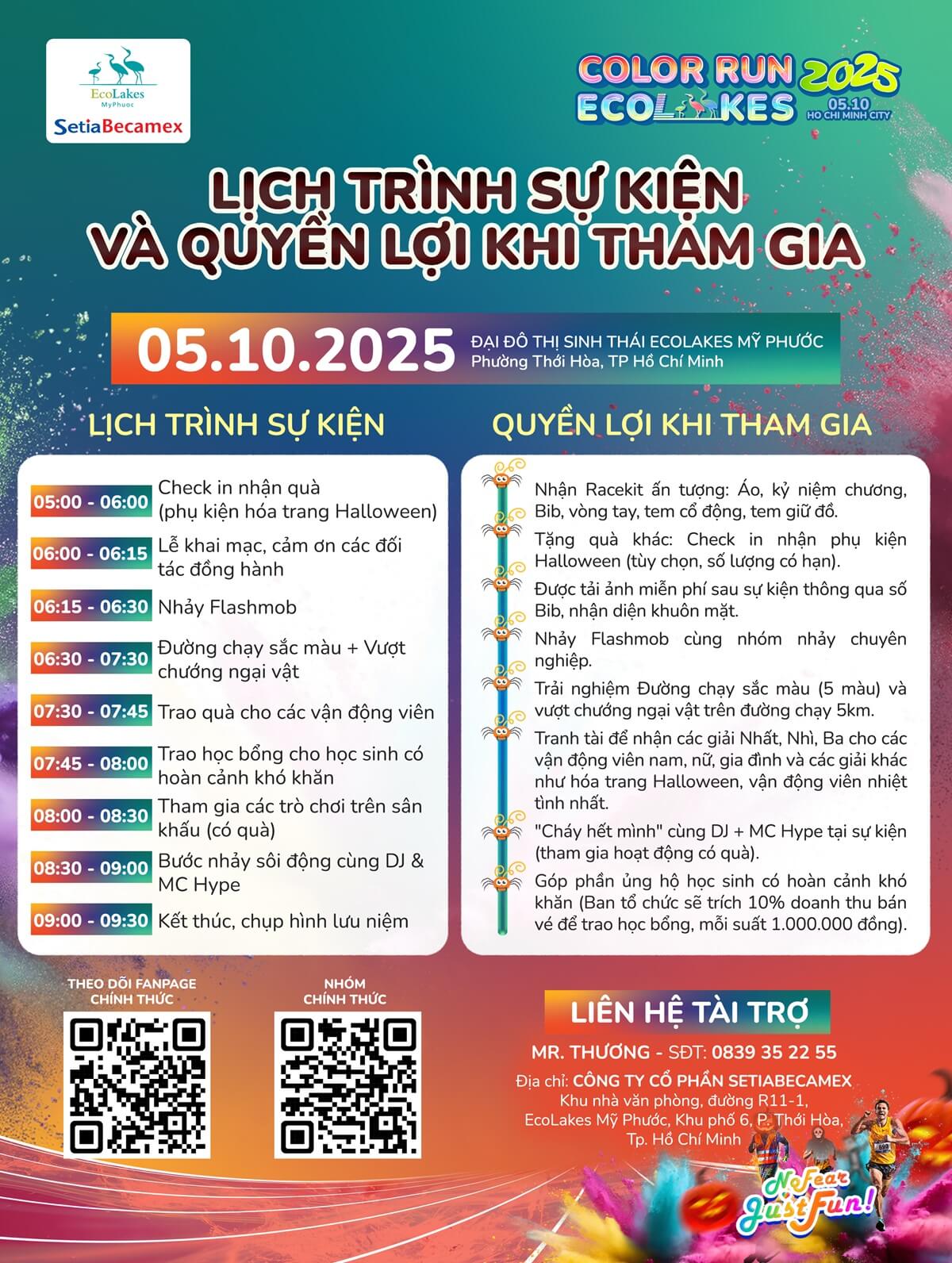 Lịch trình sự kiện