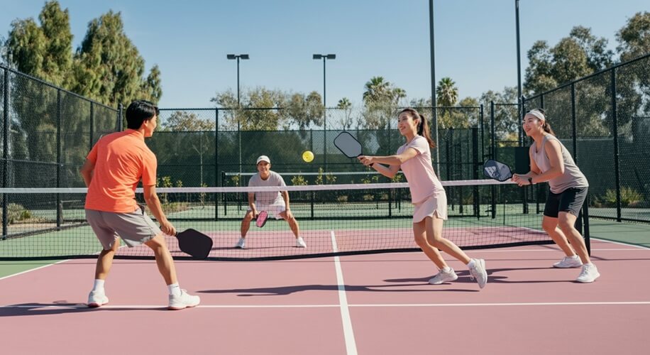Luật chơi Pickleball đánh đơn