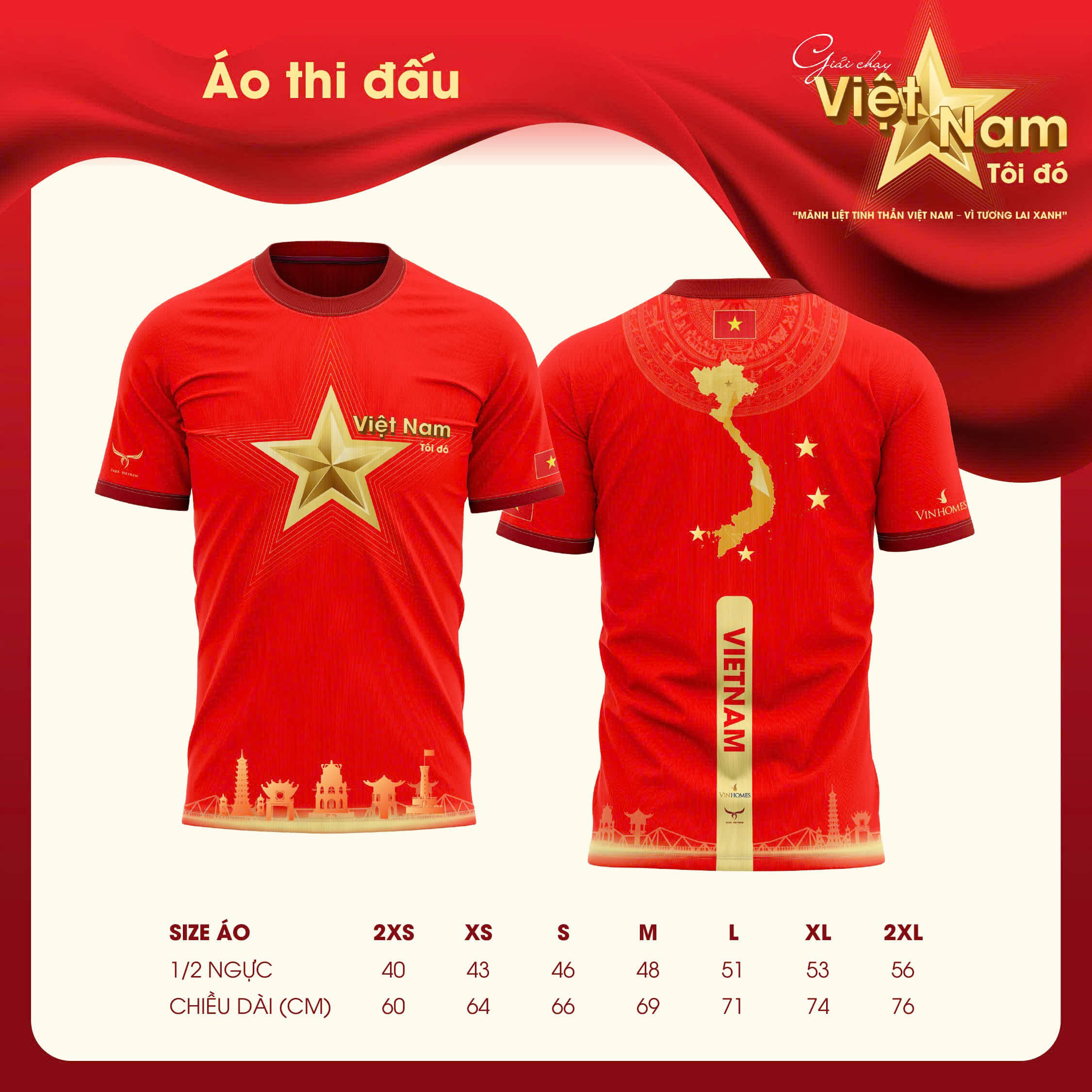 Bảng size áo
