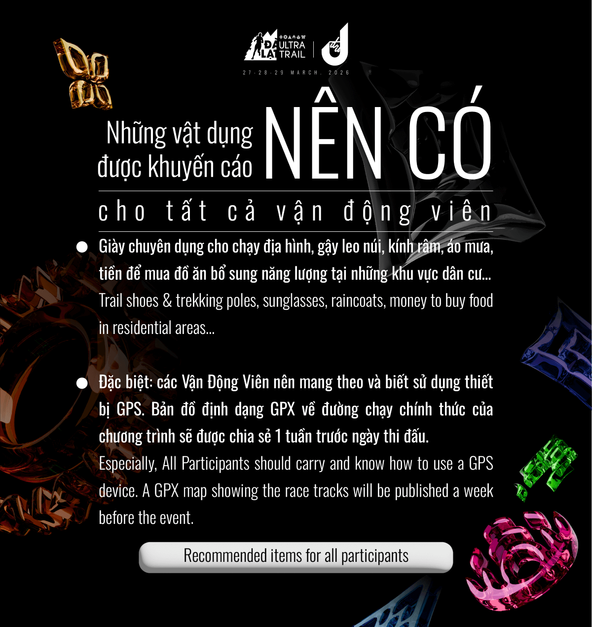 Vật dụng bắt buộc