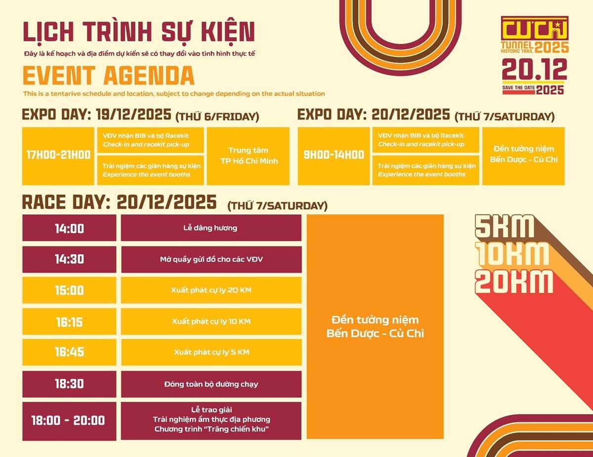 Lichj trình sự kiện