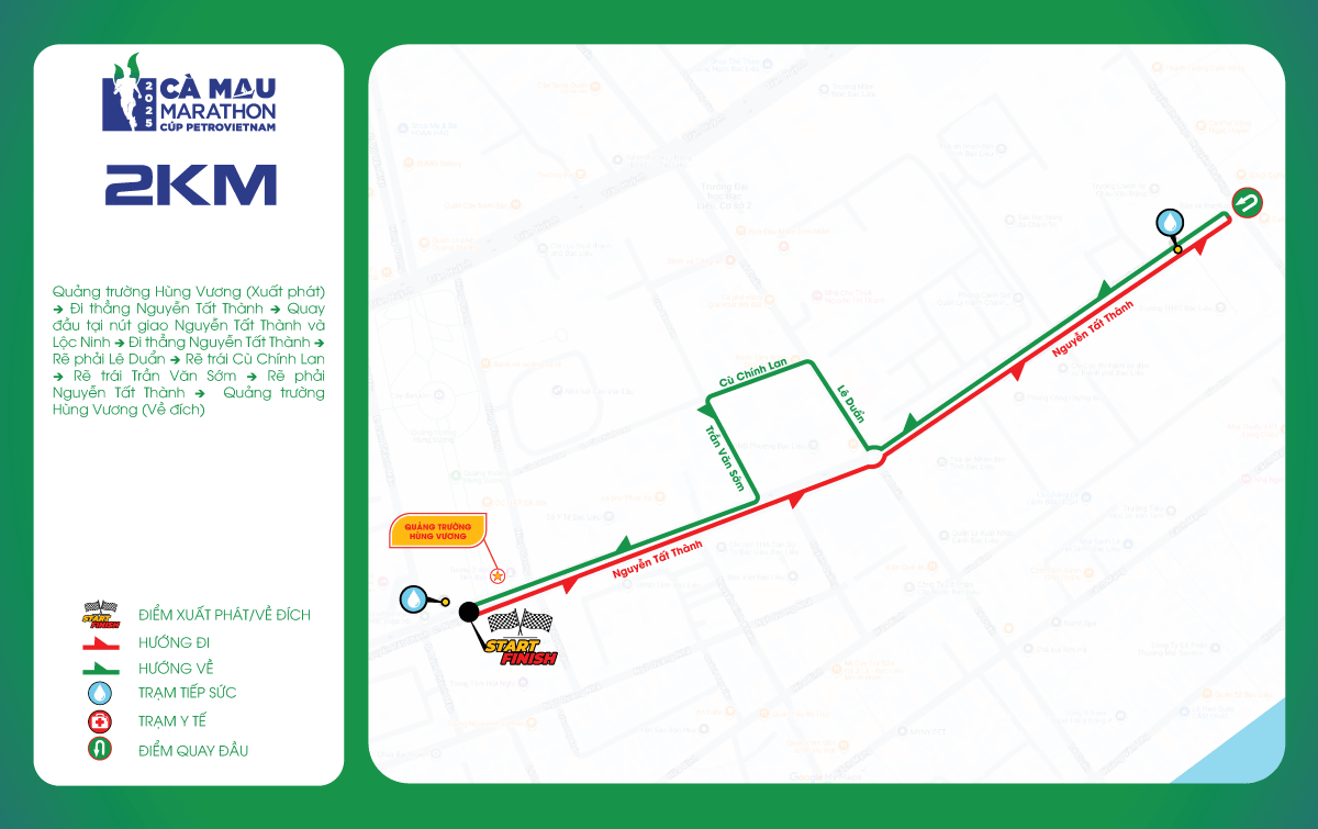 Bản đồ đường chạy 2K