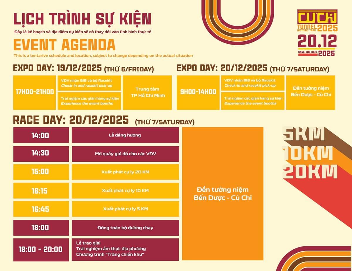 Lichj trình sự kiện