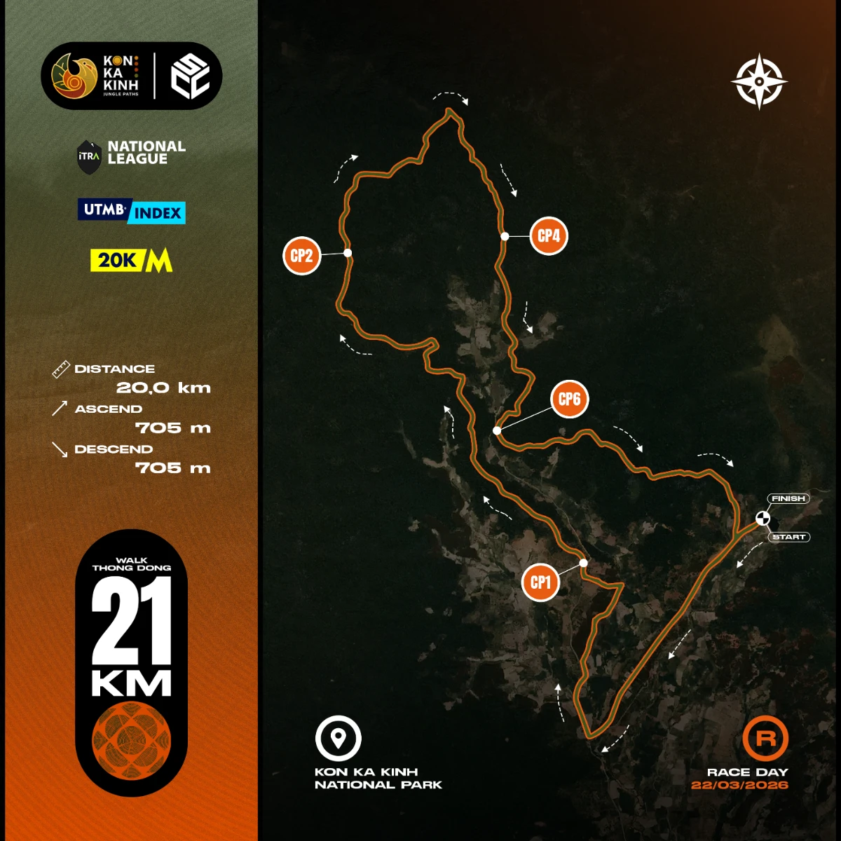 Bản đồ đường chạy 21K