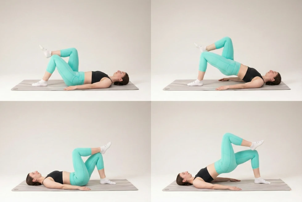 Single-Leg Glute Bridge (Cây cầu một chân)