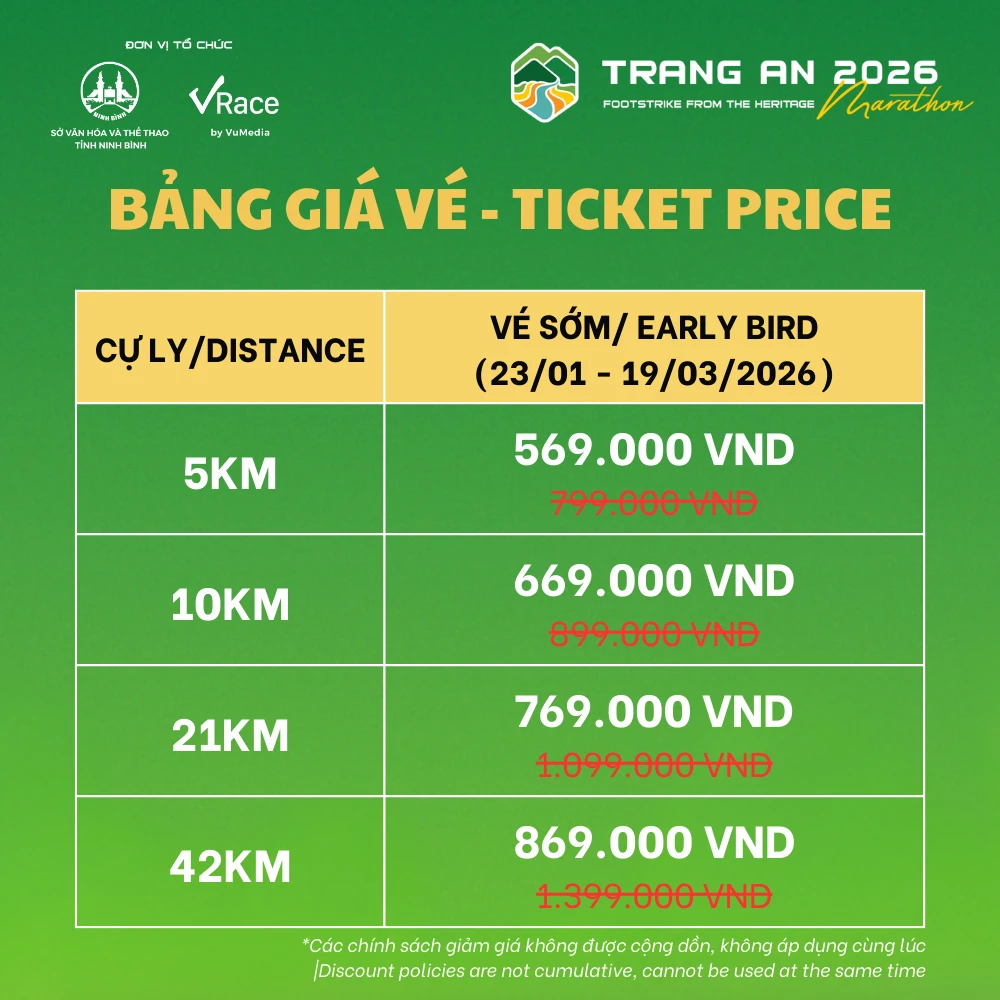 Bảng gi&aacute; v&eacute;