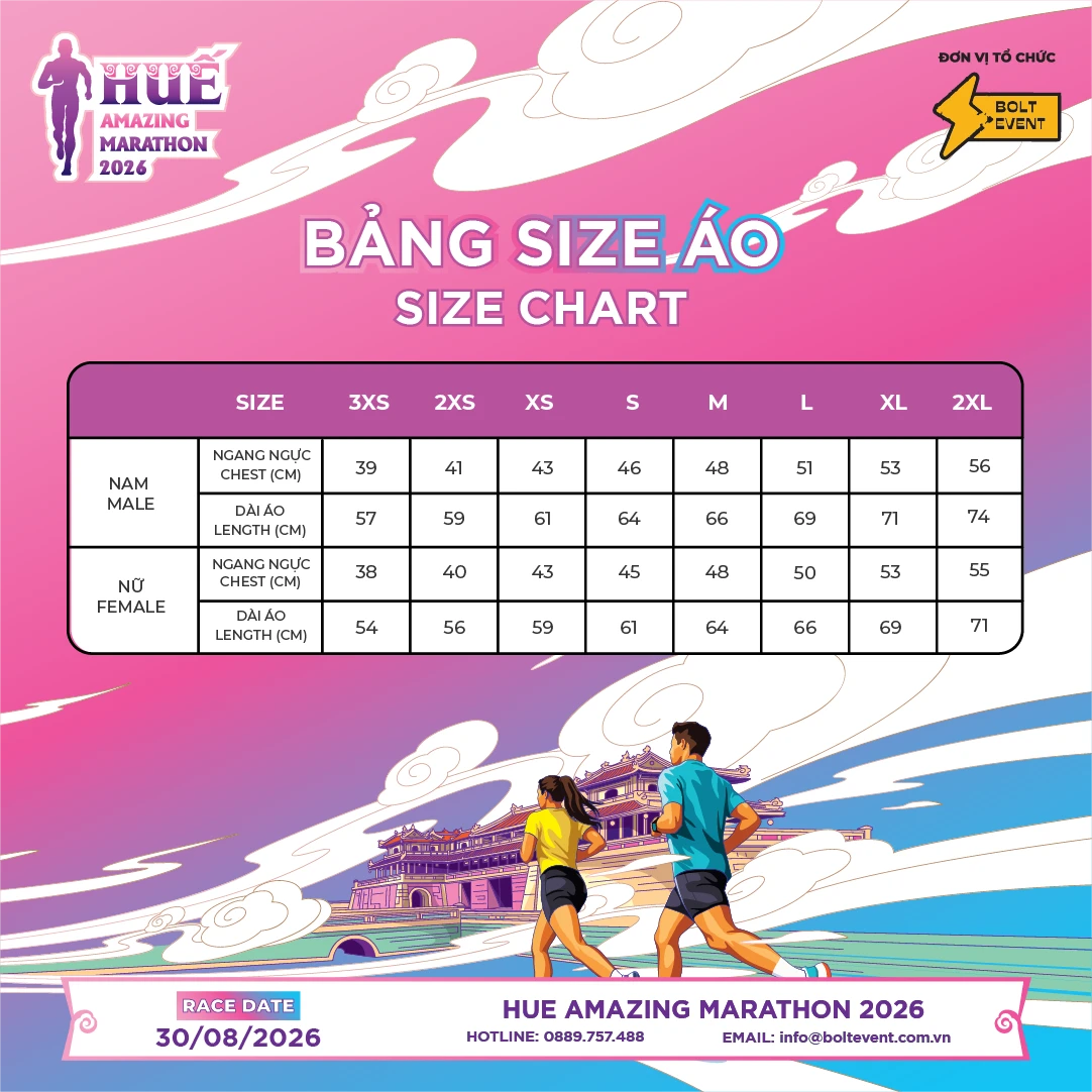 Thông tin Racekit Huế Amazing Marathon 2026