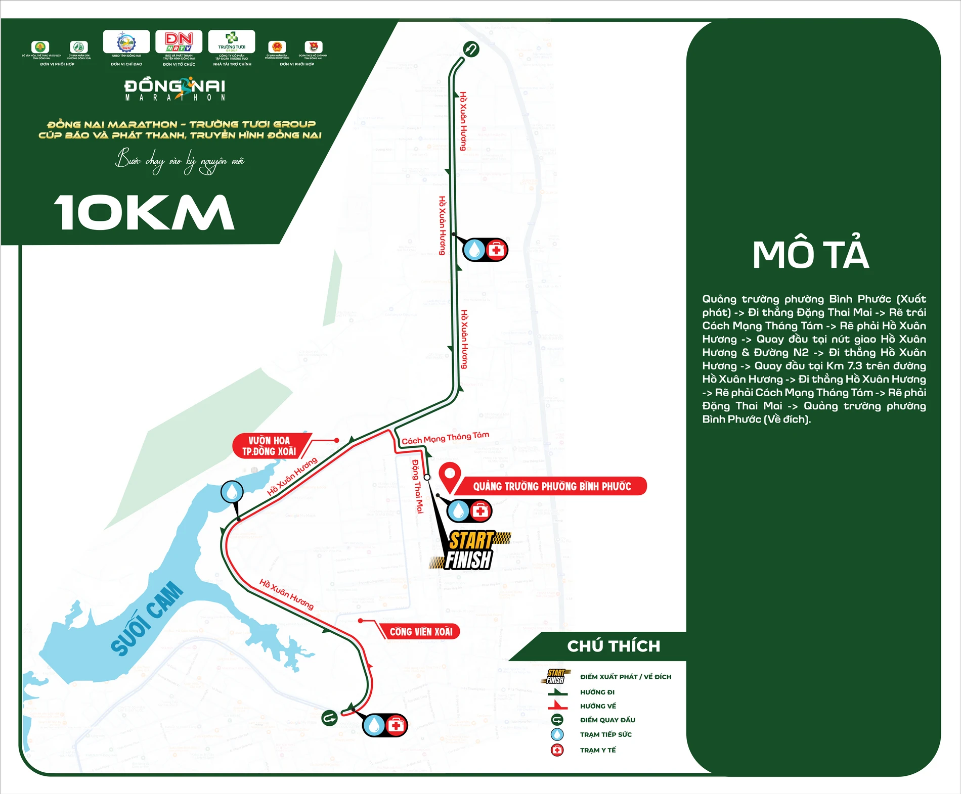 Bản đồ đường chạy 10K