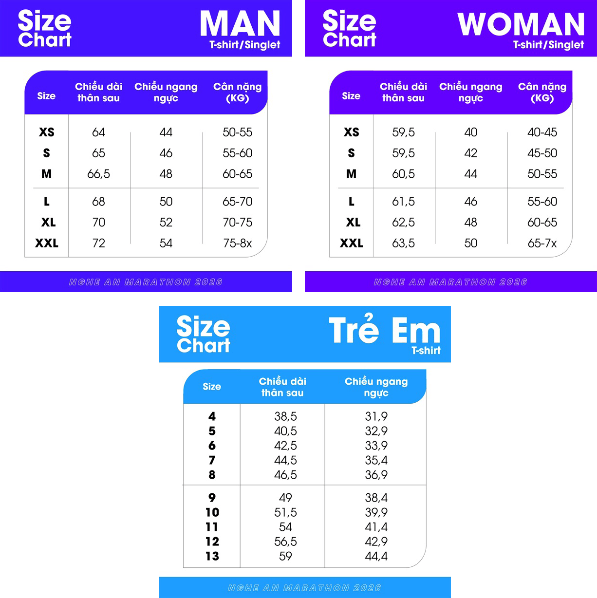 Size áo