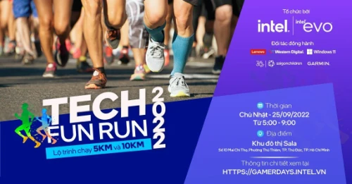 Tạo giải chạy Online cho doanh nghiệp 30 race banner intel tech fun run 2022 - Tạo giải chạy Online cho doanh nghiệp