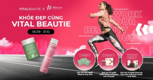 Tạo giải chạy Online cho doanh nghiệp 28 race banner vitalbeautievn workbeautyout - Tạo giải chạy Online cho doanh nghiệp