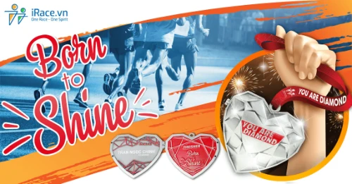 Tạo giải chạy Online cho doanh nghiệp 49 race banner born to shine - Tạo giải chạy Online cho doanh nghiệp