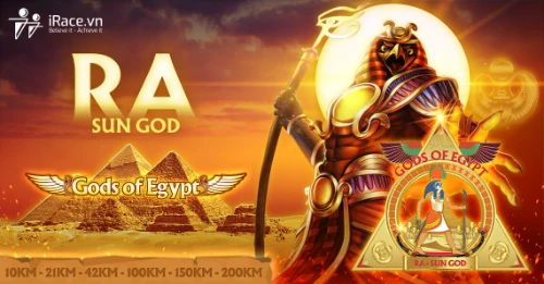 Tạo giải chạy Online cho doanh nghiệp 41 race banner ra sun god gods of egypt - Tạo giải chạy Online cho doanh nghiệp