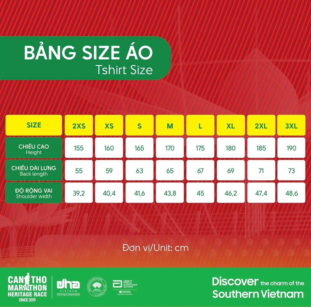 Size áo