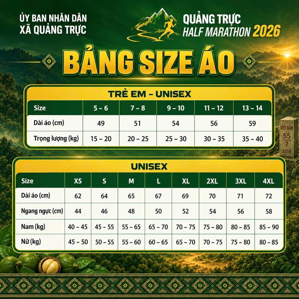 Size áo